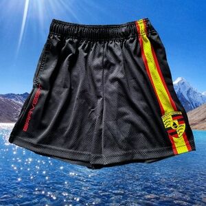 Bravest Studios SS22 Black Mesh Porsche Racing Shorts - Men’s Sz XL Extra Large